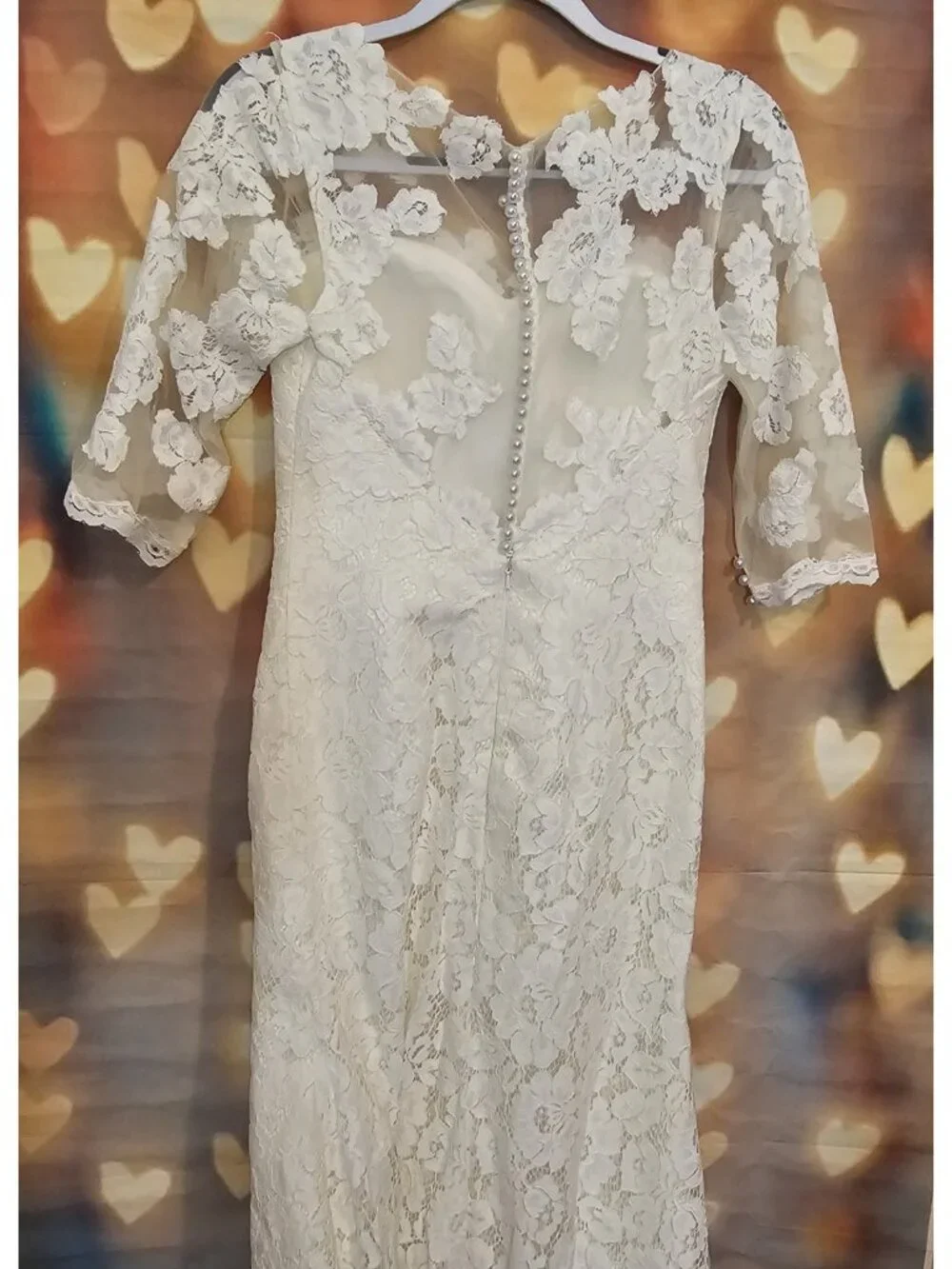Elegant Wedding Dresses V-Neck Lace Applique Illusion Bridal Gowns Siren Trumpet